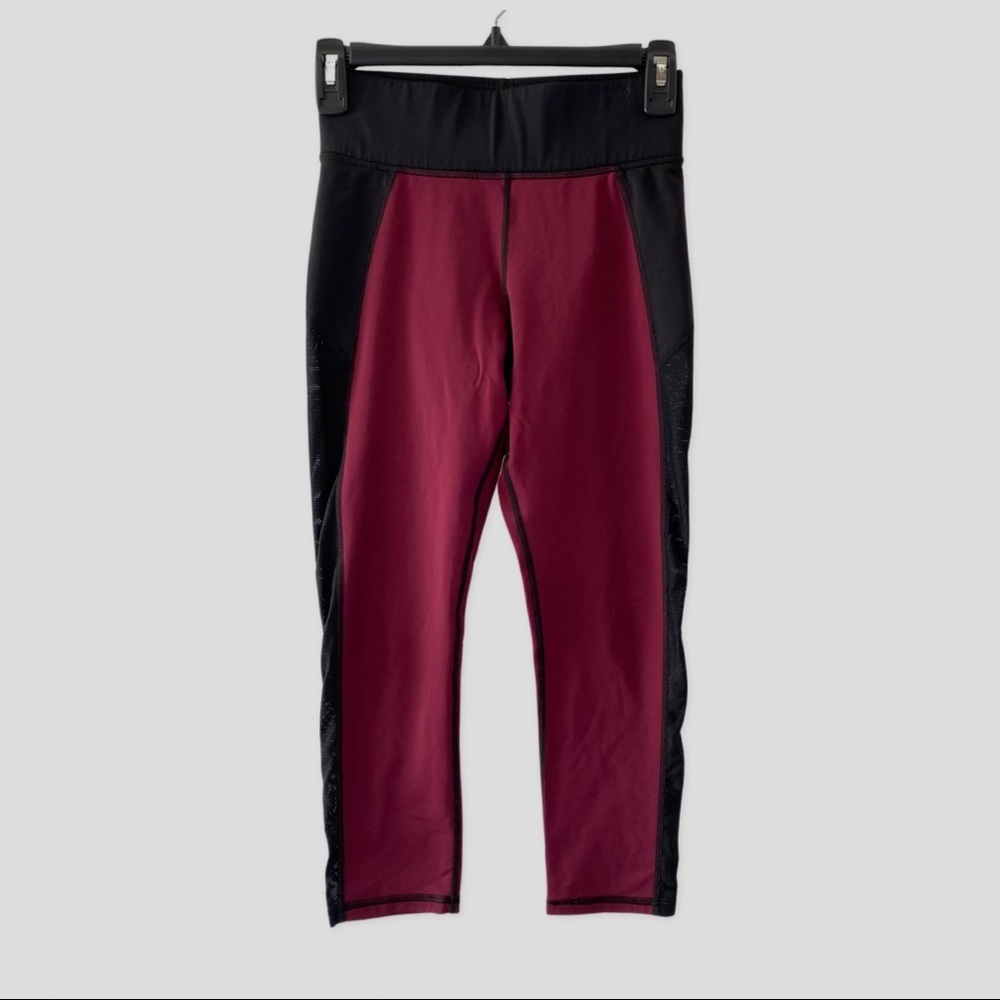 MICHI Activewear Cropped Side Mesh Leggings S/P ($125)